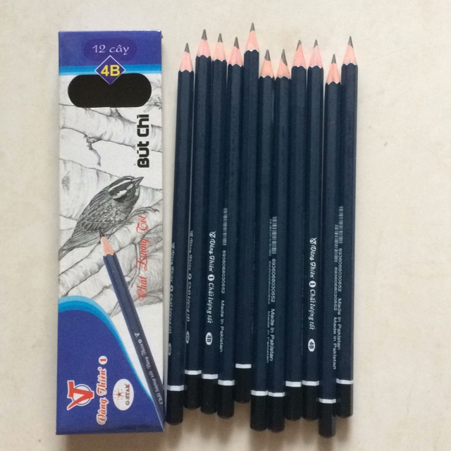 Bút chì Gstar (12 chiếc)3b/4b/5b/6b, cam kết hàng đúng mô tả