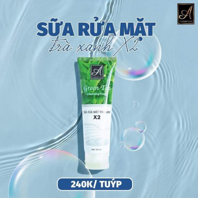 Sữa Rửa Mặt Trà Xanh Acosmetics Chính Hãng