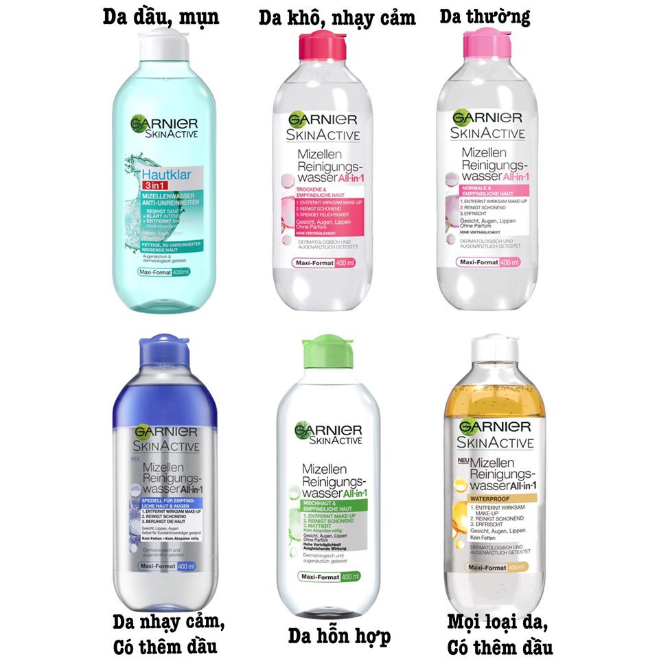 [HÀNG PHÁP] Nước Tẩy Trang Garnier