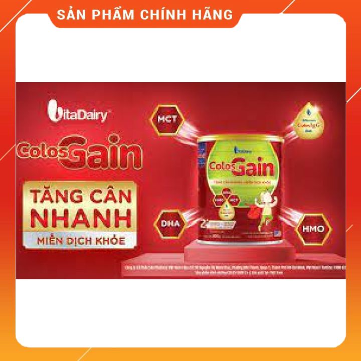 [ HOÀN TIỀN 10% ]Sữa bột Colos Gain 1+ Vitadairy 800g (Date Mới)