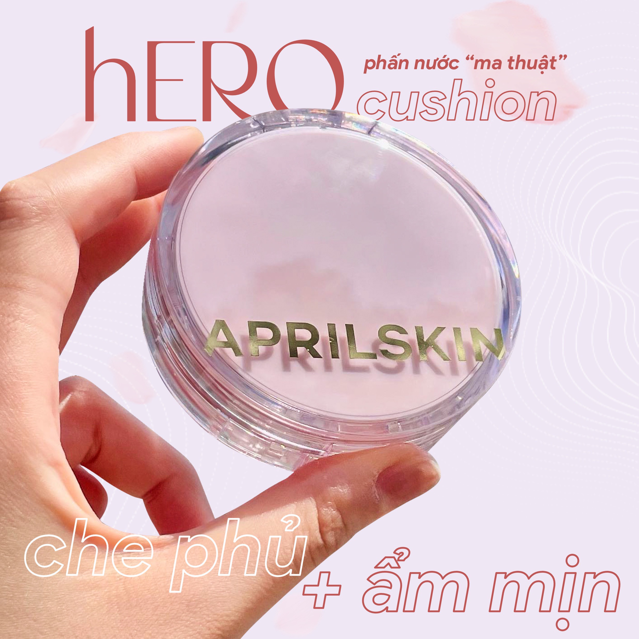 [Bản giới hạn] Set Phấn nước APRILSKIN Hero Blossom Mini Cushion Limited Edition (12g+3.5g)