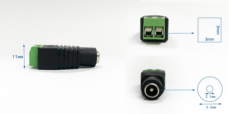 Cặp 4 Jack DC Nguồn 5.5x 2.1mm