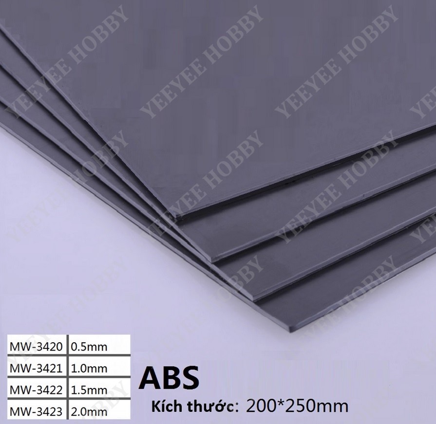 PHỤ KIỆN MOD MANWAH - TẤM PLA PLATE ABS (200x250MM)