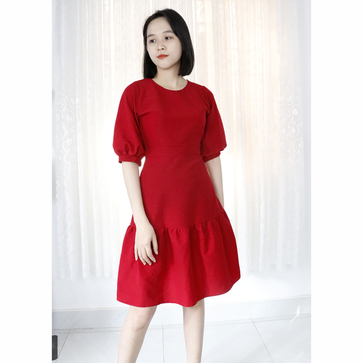 Đầm váy dự tiệc công sở dễ thương Rolisa RD004