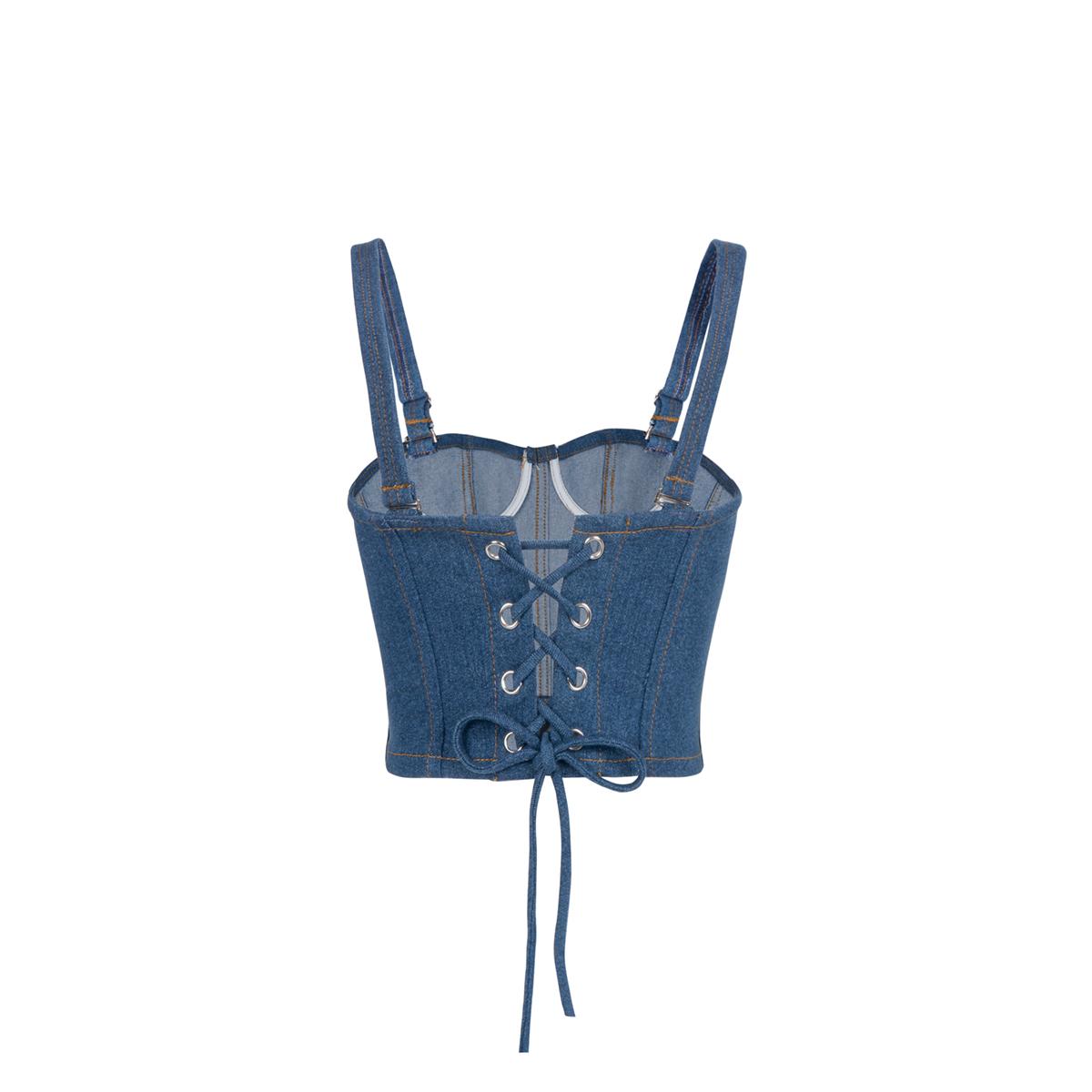 TATICHU - Corset Jean 2 dây - RIN Denim Corset New Version
