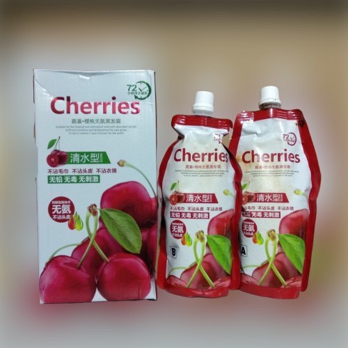 Nhuộm Đen Phủ Bạc Túi Cheries 500ml X 2