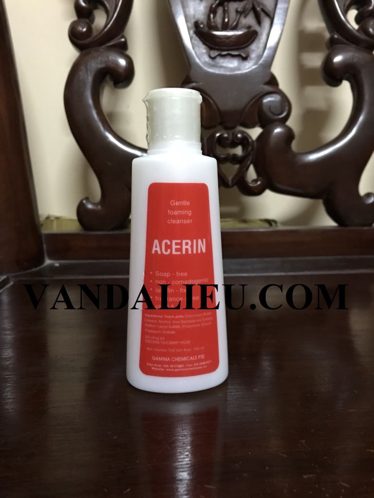 Acerin gentle foaming cleanser 155ml sữa rửa mặt tạo bọt