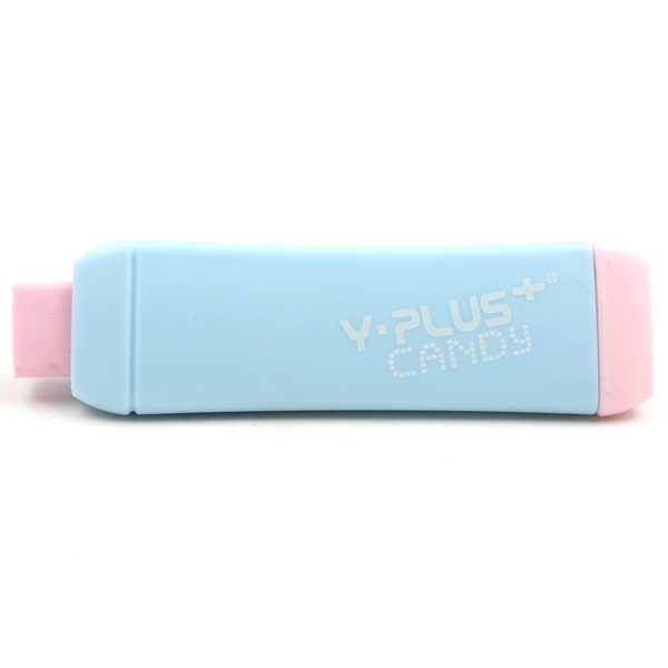Gôm tẩy đẩy thân nhựa màu CANDY PASTEL Y-PLUS – EX130320, Thiết kế sinh động, an toàn với học sinh