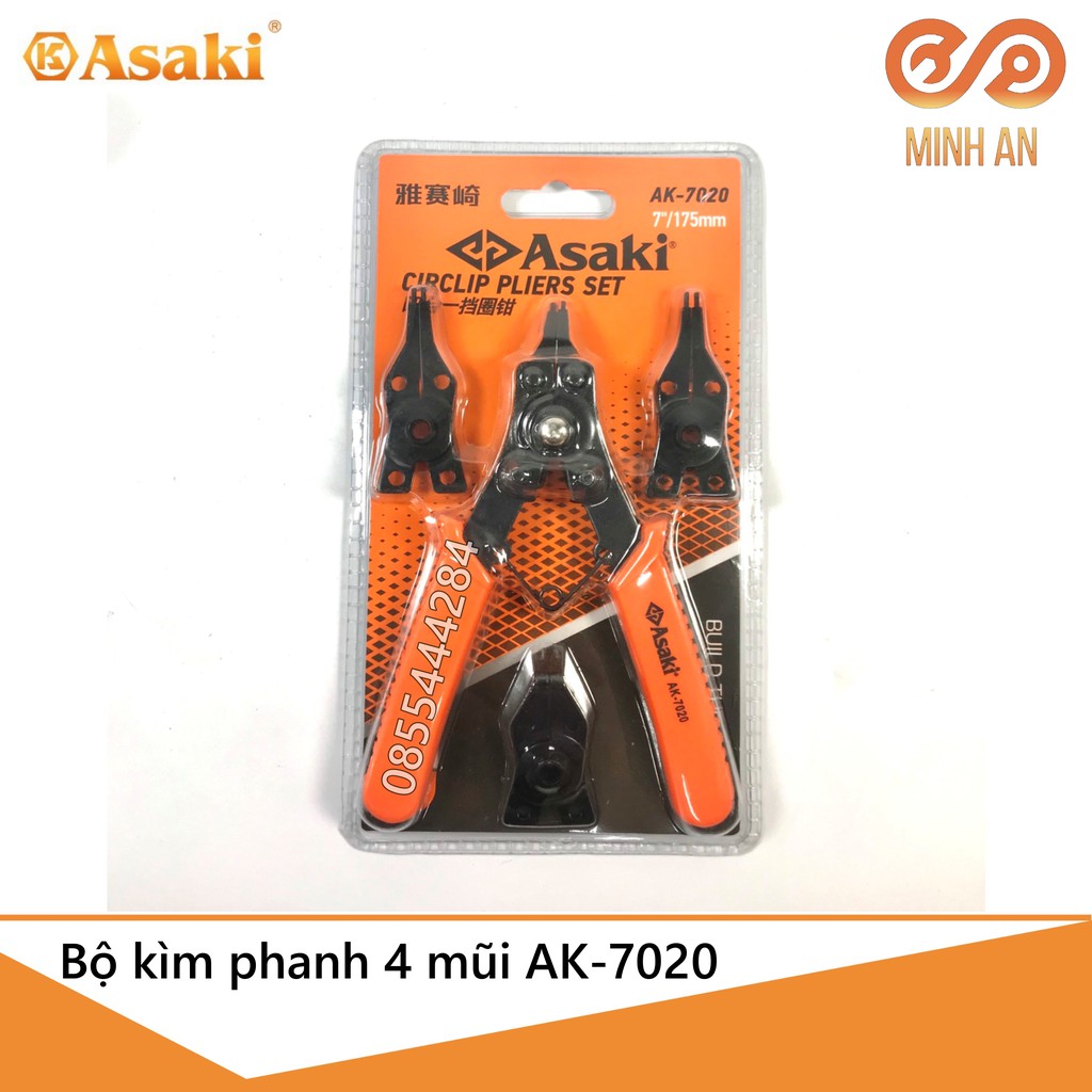 Kìm Mở Phe 7" [4 In 1] Asaki Ak-7020