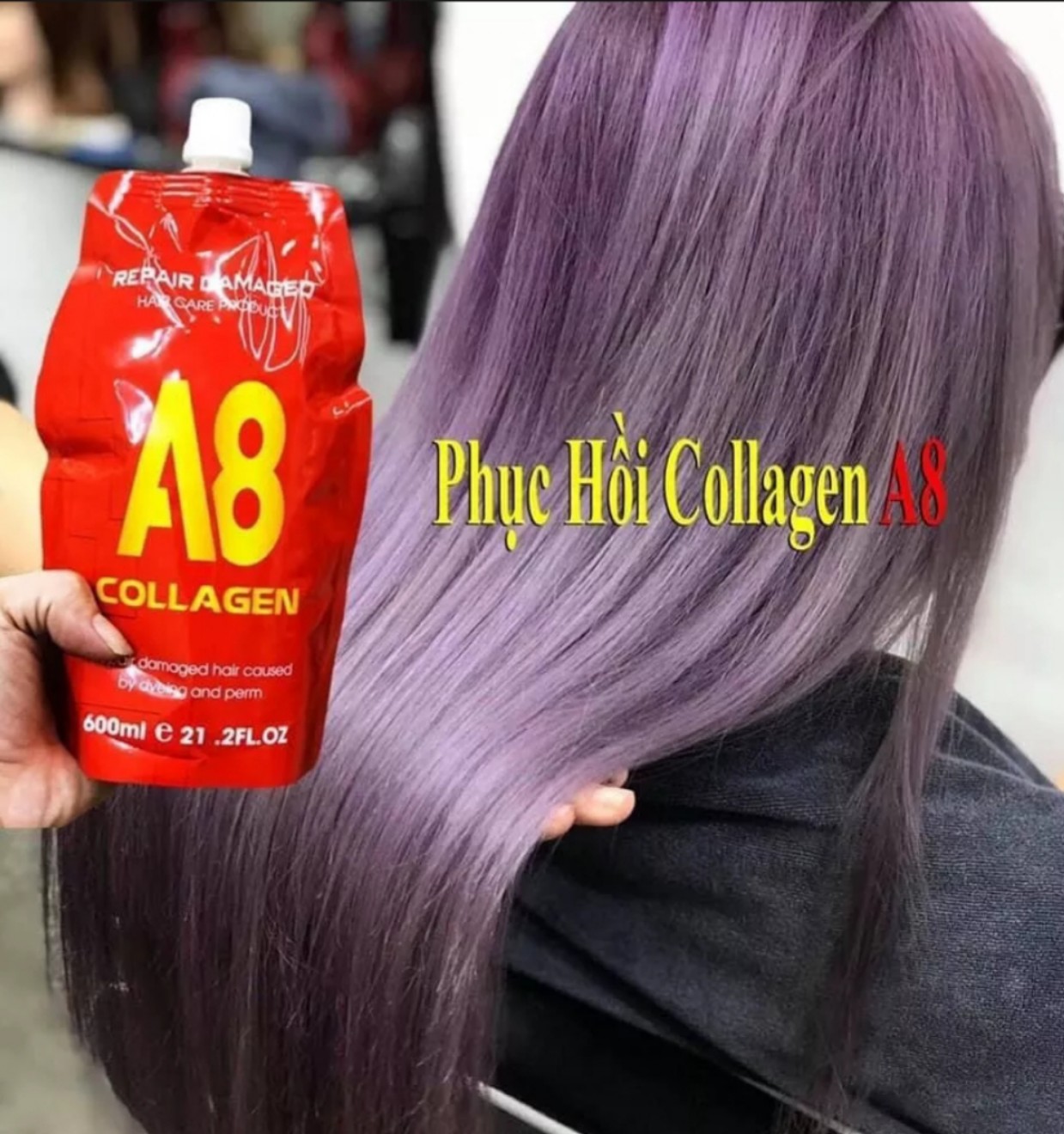 HẤP DẦU Ủ TÓC COLLAGEN A8 600ml CAO CẤP CHÍNH HÃNG