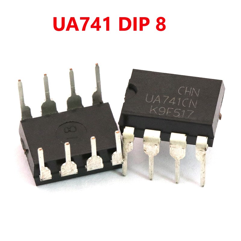 Ic khuếch đại thuật toán op amp ua741 dip 8 - chân cắm