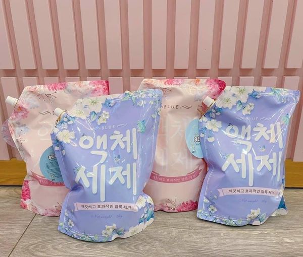Túi 2 lít nước giặt blue hàn quốc hàng chuẩn công ty