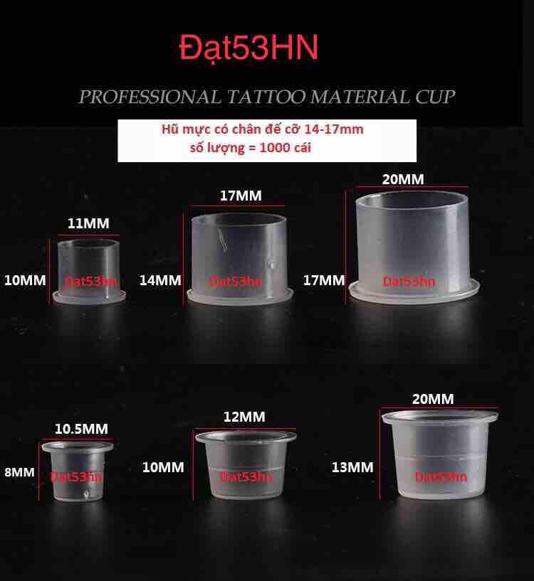 Hũ mực có chân đế cỡ 10mm-11mm