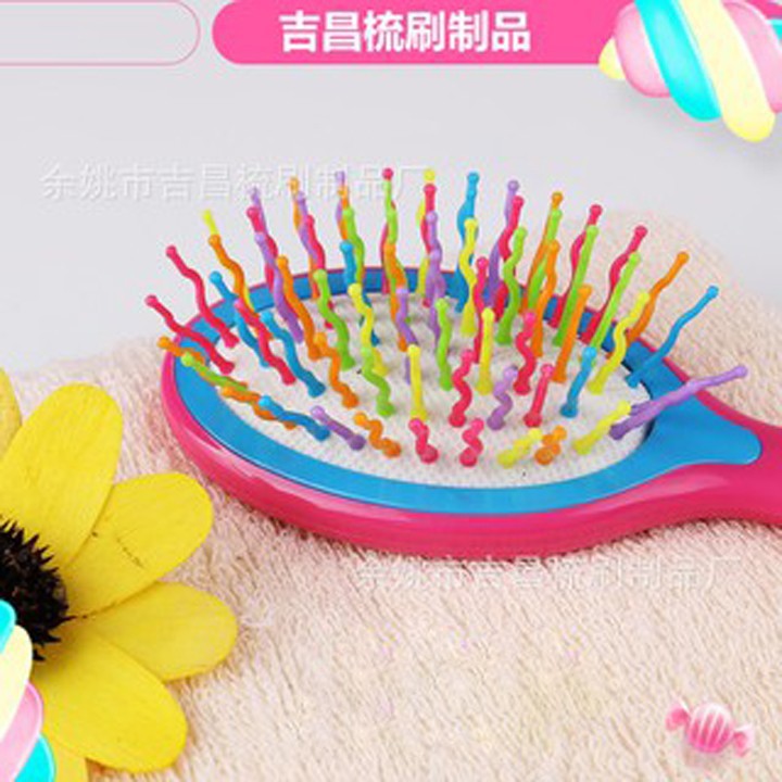 LƯỢC CHẢI TÓC GIẢ MÀU HỒNG