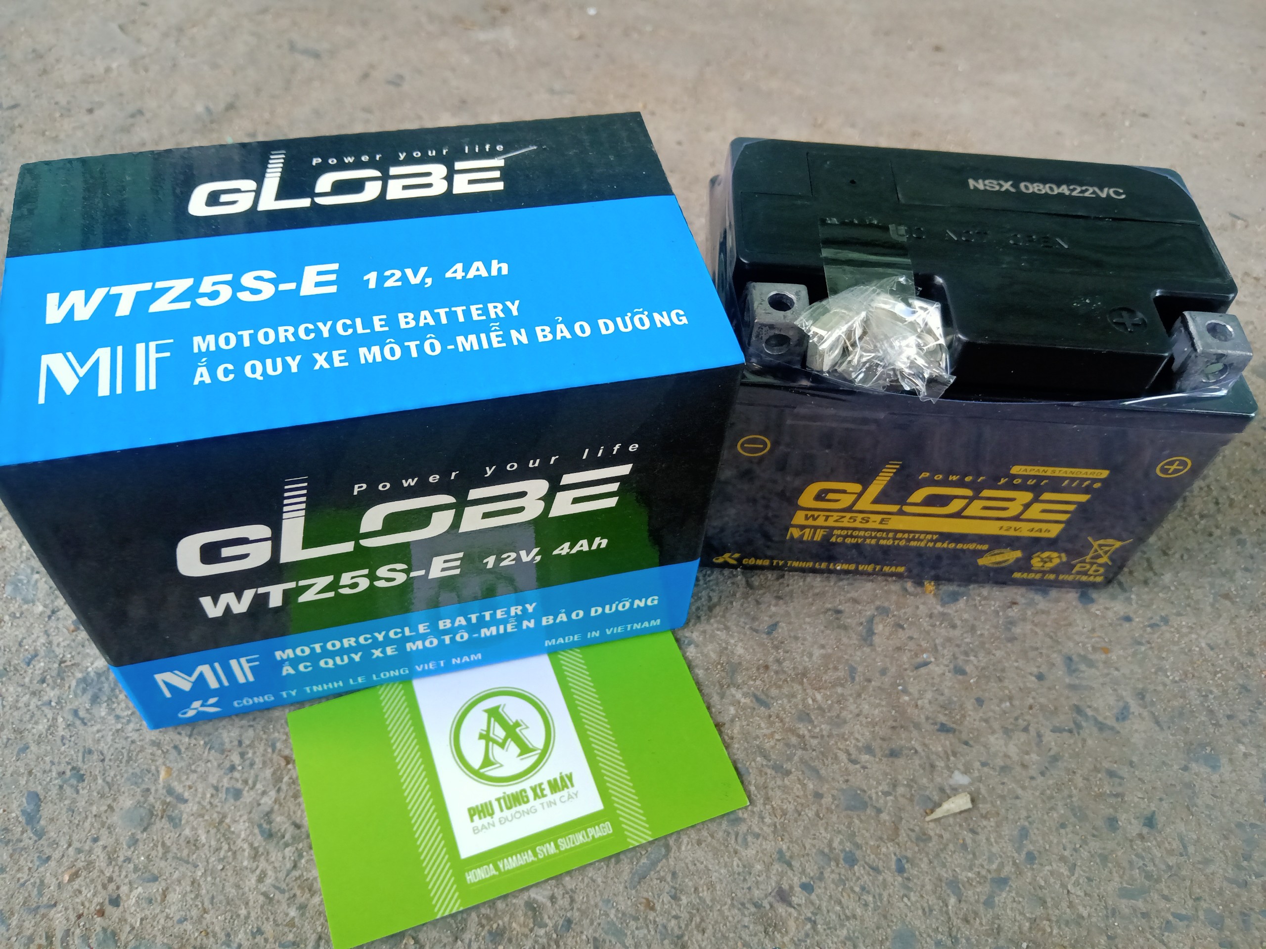 Bình Globe WTZ5S-E CHO XE WAVE RS, FUTURE NEO