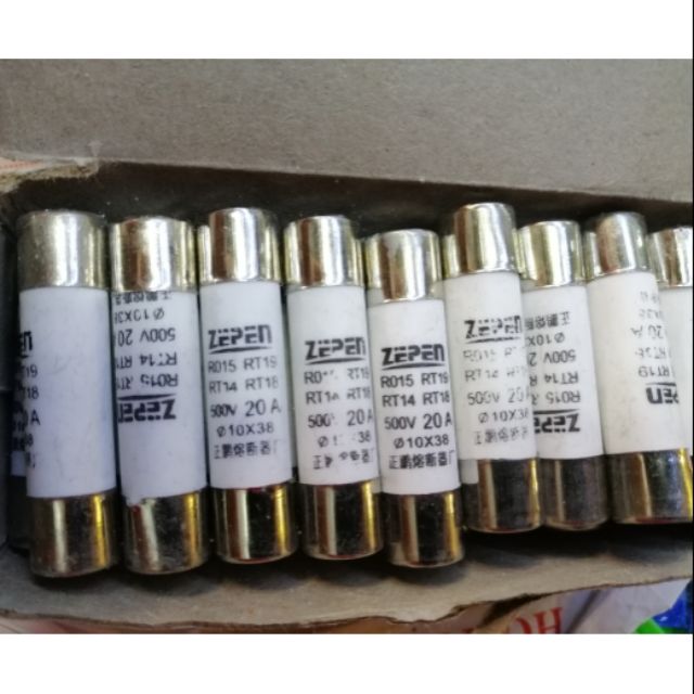 10c cầu chì sứ 20a 10x38