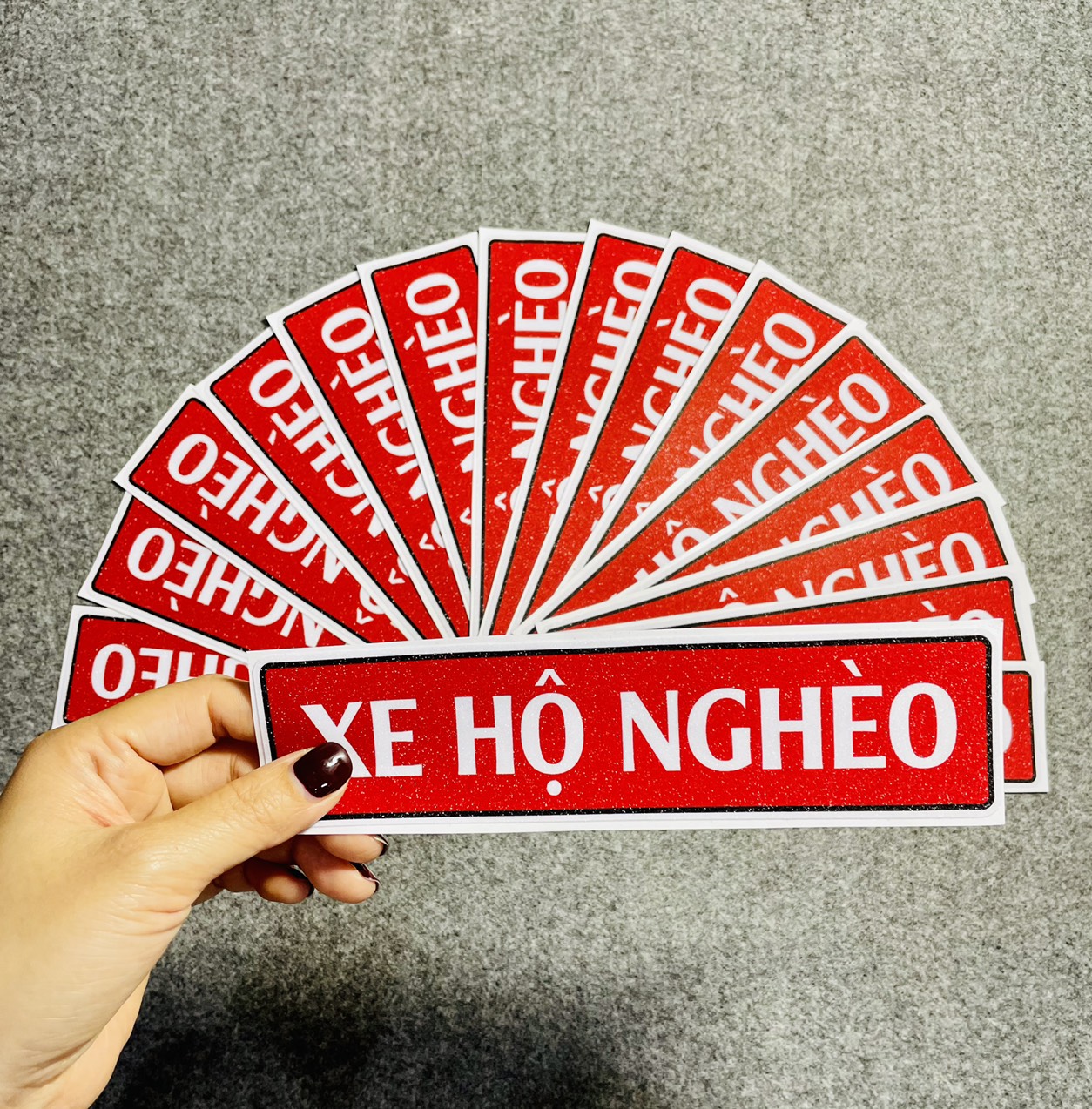 Combo 4 Tem Xe Hộ Nghèo [ HNP Studio kèm quà tặng tem nhỏ 10k]
