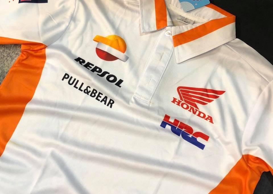 Áo Thun HONDA REPSOL Màu Trắng Cao Cấp
