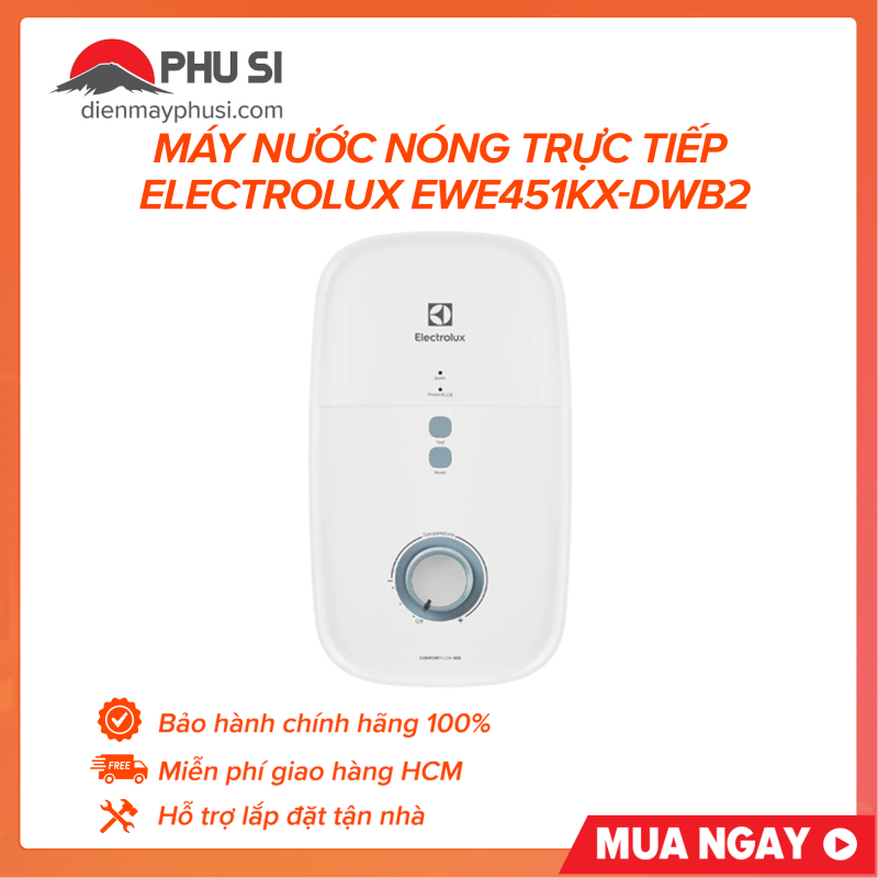 Bảng giá Máy Nước Nóng Trực Tiếp ELECTROLUX EWE451KX-DWB2