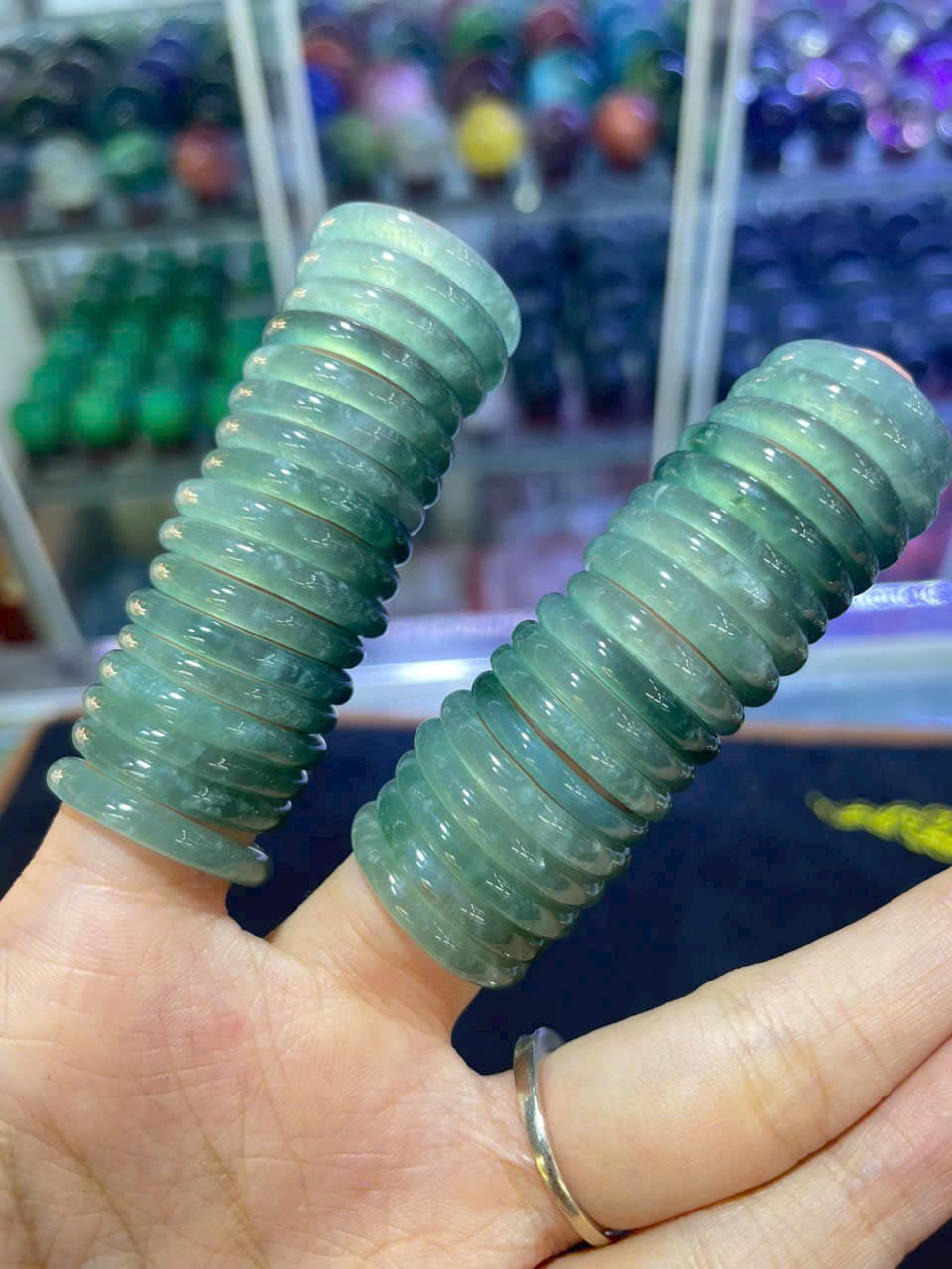Nhẫn lam ngọc tự nhiên size từ 17mm-20mm