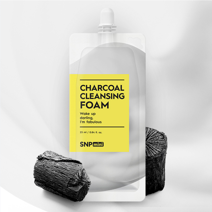 Sữa rửa mặt SNP Mini Charcoal Cleansing Foam 25ml
