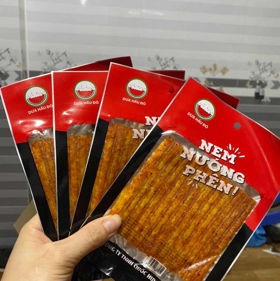 Combo 10 gói snack nem nướng phên