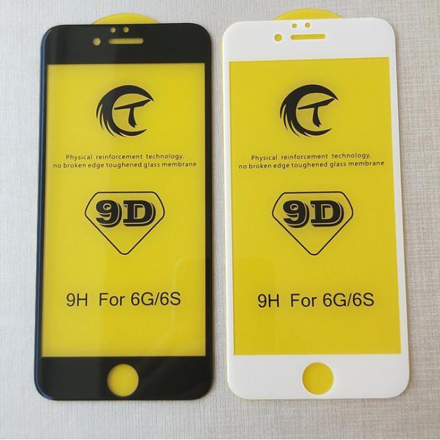 [HCM]Kính cường lực iphone 9D full màn cho Iphone 6/6s/6plus/7/7s/7plus/8/8plus/X/XsMax