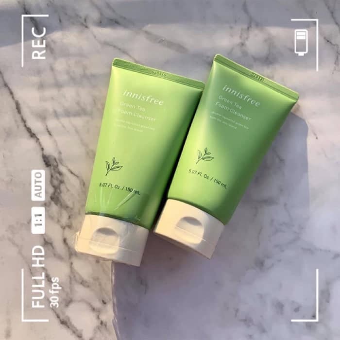 sữa rửa mặt trà xanh innisfree mẫu 2019
