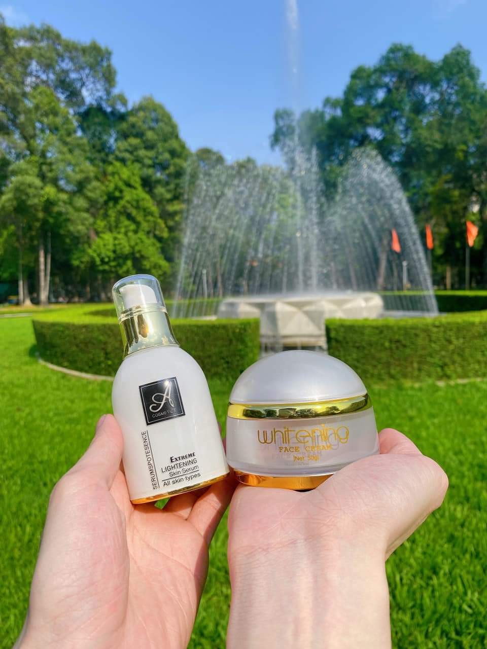 Combo kem dưỡng trắng da Face Pháp