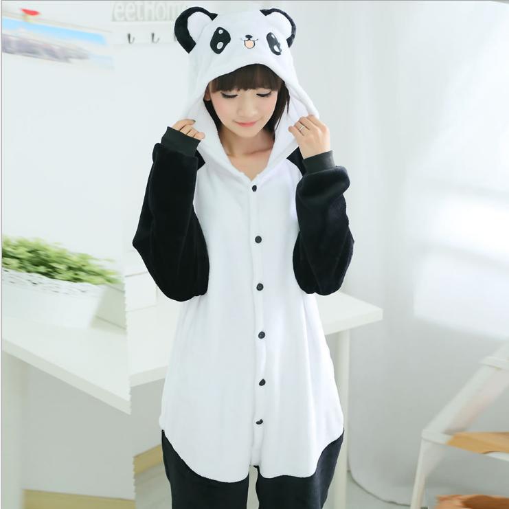 Bộ Đồ Thú Pijama Gấu Trúc Trắng Đen