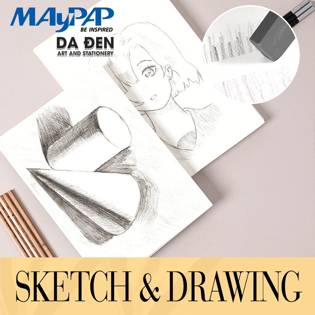 Giấy vẽ mayart 110|135|165|200gsm a4/a3 tệp 20 tờ
