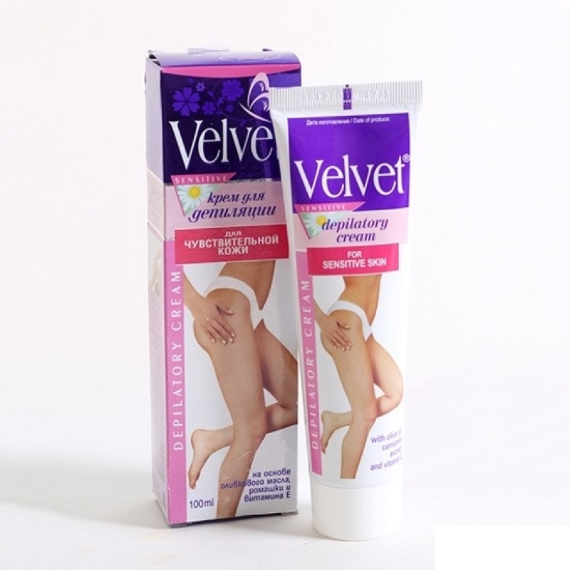 [CHUYÊN SỈ] COMBO 10 HỘP Kem Tẩy Lông Chiết Xuất Hoa Cúc Velvet Sensitive 100ml an toàn không đau rát tẩy lông, wax lông, kem tẩy cao cấp
