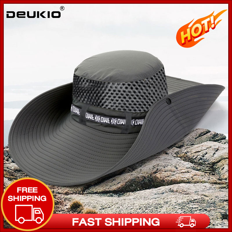 DEUKIO fisherman hat hat men fishing hat UV protection sun protection sunshade outdoor sun hat cool hat