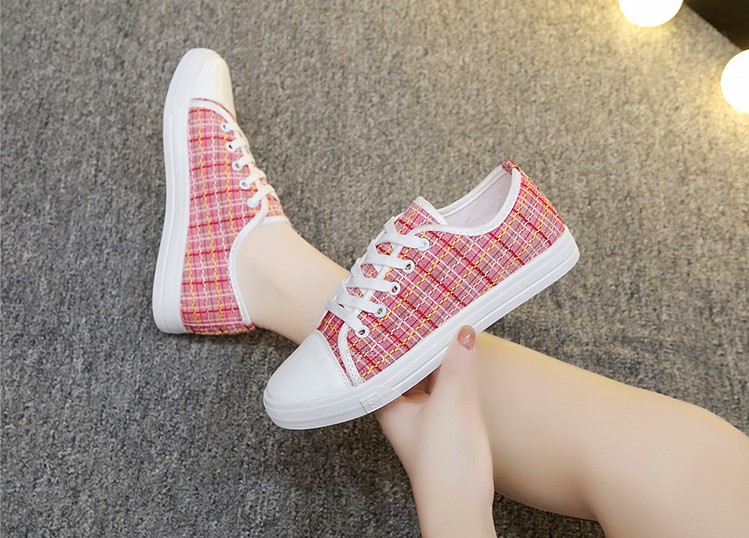 Giày lười vải nữ đế cao su mềm êm chân cao 2cm
