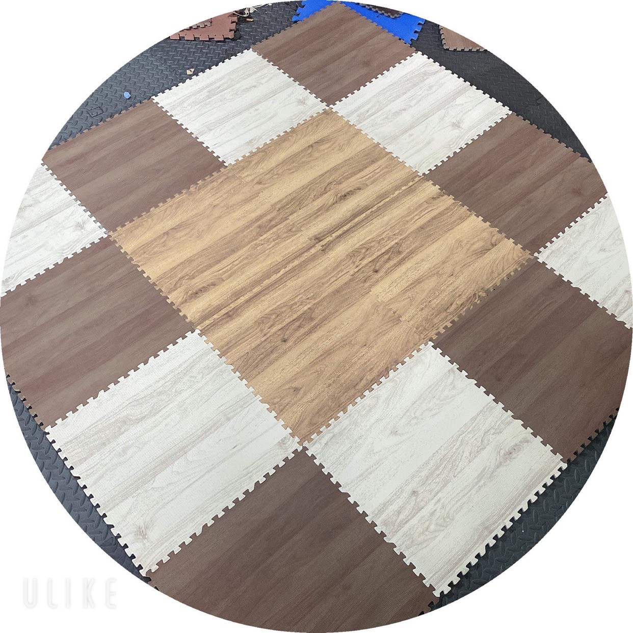 Thảm xốp vân gỗ lót sàn 45×45cm