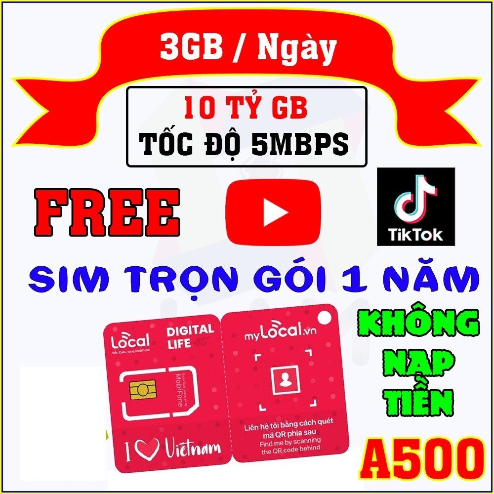 Sim 4g cho khách du lịch mobifone data 4g , miễn phí nghe gọi , phí cực rẻ | 12a500 , a69 , a79 , sky69d , sky79 , a119 , saymee . freeship - chưa kích hoạt.