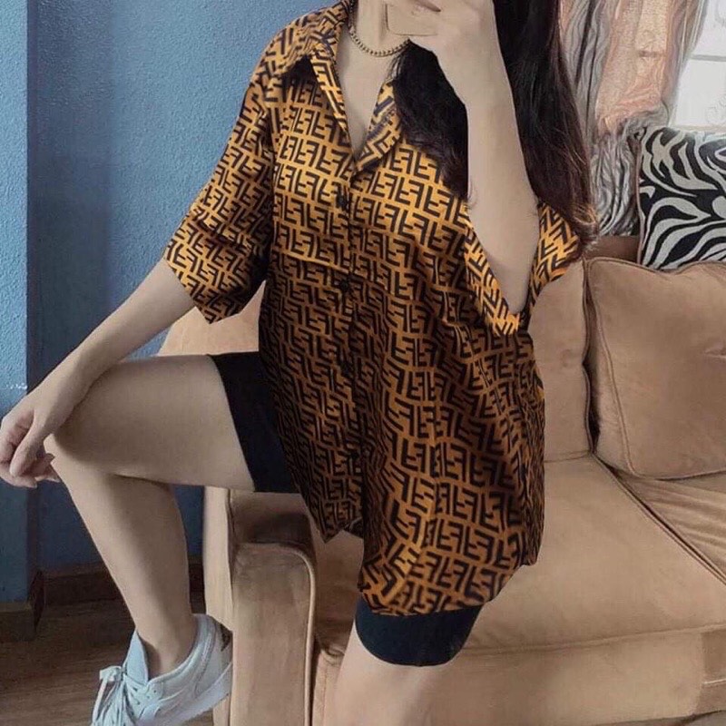 BỘ ÁO SƠ MI HOA VĂN +QUẦN LEGGING HSU1