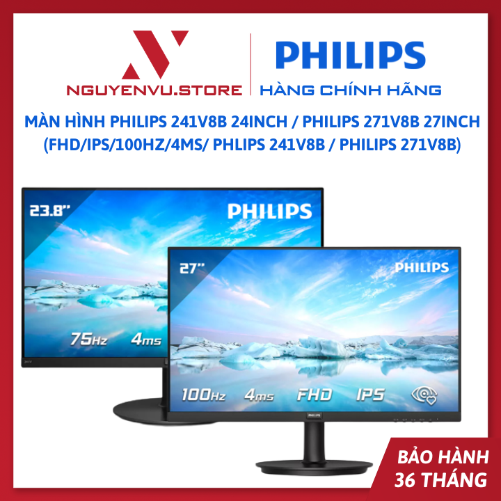 Philips 241v8b 24inch / Philips 271v8b 27inch display -authentic
