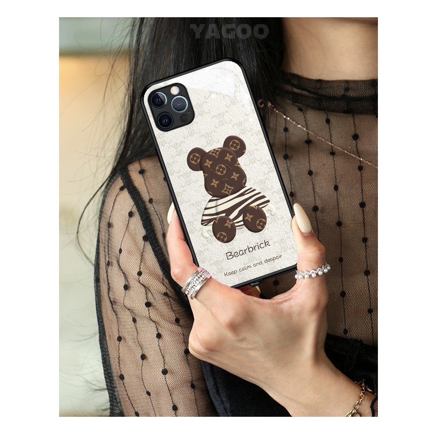 Ốp tráng gương iphone 11/12/pro/promax/7/8/plus/x/xr/xsmax hình gấu