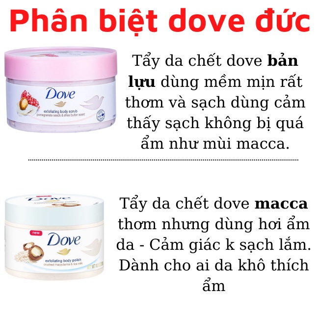 Tẩy Tế Bào Chết Toàn Thân DOVE Exfoliating Body Polish, Tẩy Da Chết Dưỡng Ẩm Chăm Sóc Da Body Bản Dove Đức Saikou
