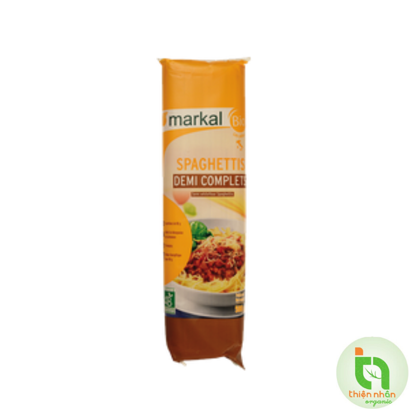 Mì spaghetti bán lứt hữu cơ Markal 500g