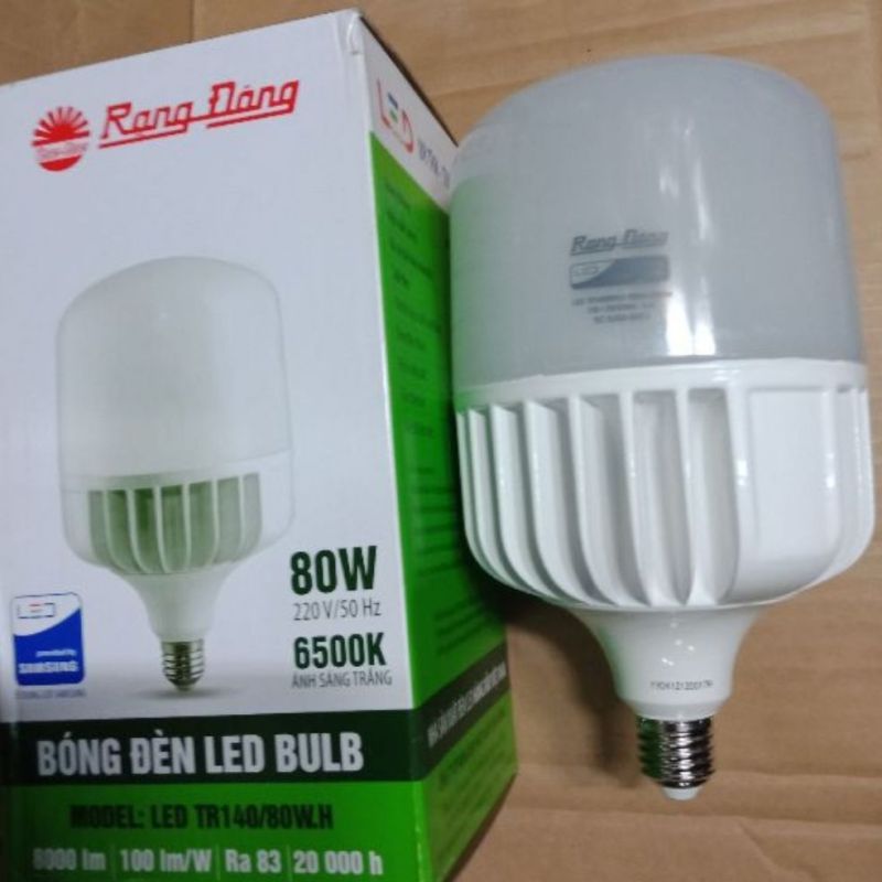 Bóng đèn Led trụ 80w Rạng Đông sáng trắng