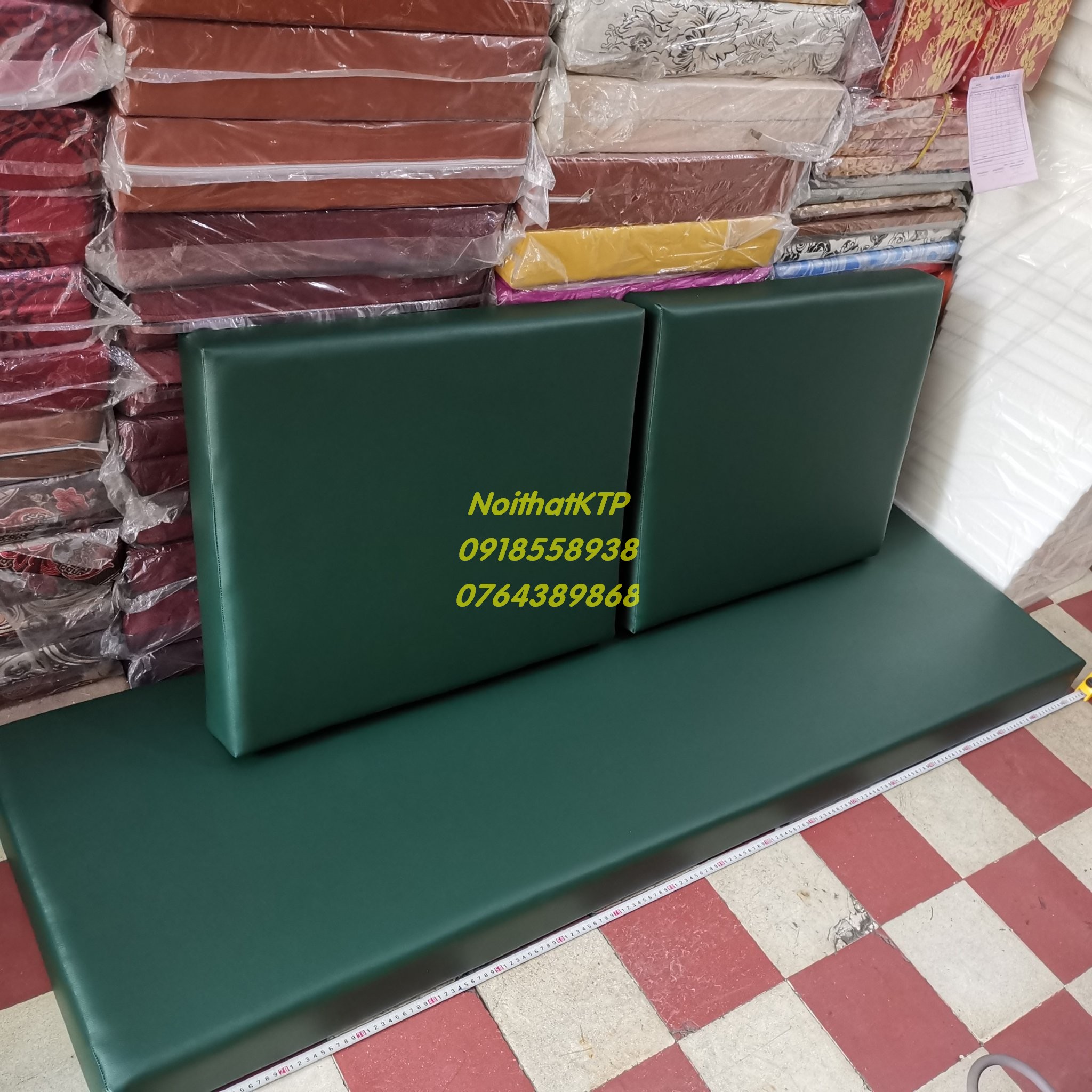nệm ngồi KTP 
dày 10cm simili cao cấp