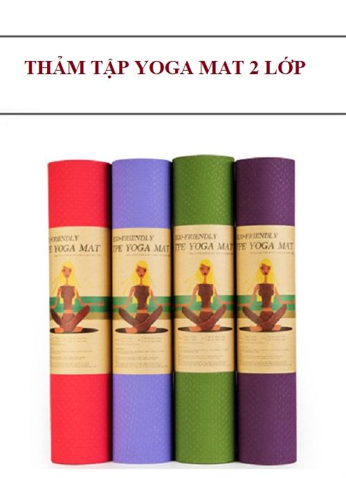 Thảm tập Yoga Mat 2 lớp cao cấp
