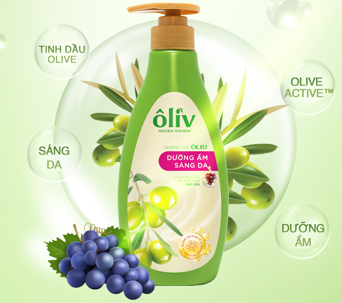 Sữa Dưỡng Thể Ôliv Sáng Da 200ml