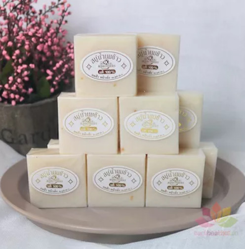 LỐC 12 CỤC XÀ PHÒNG CÁM GẠO JAM THÁI LAN