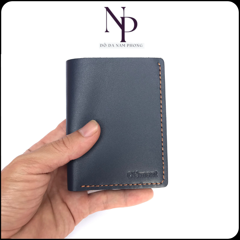 Bóp nam/Ví nam đứng cao cấp da bò handmade NP20-Bảo hành 12 tháng