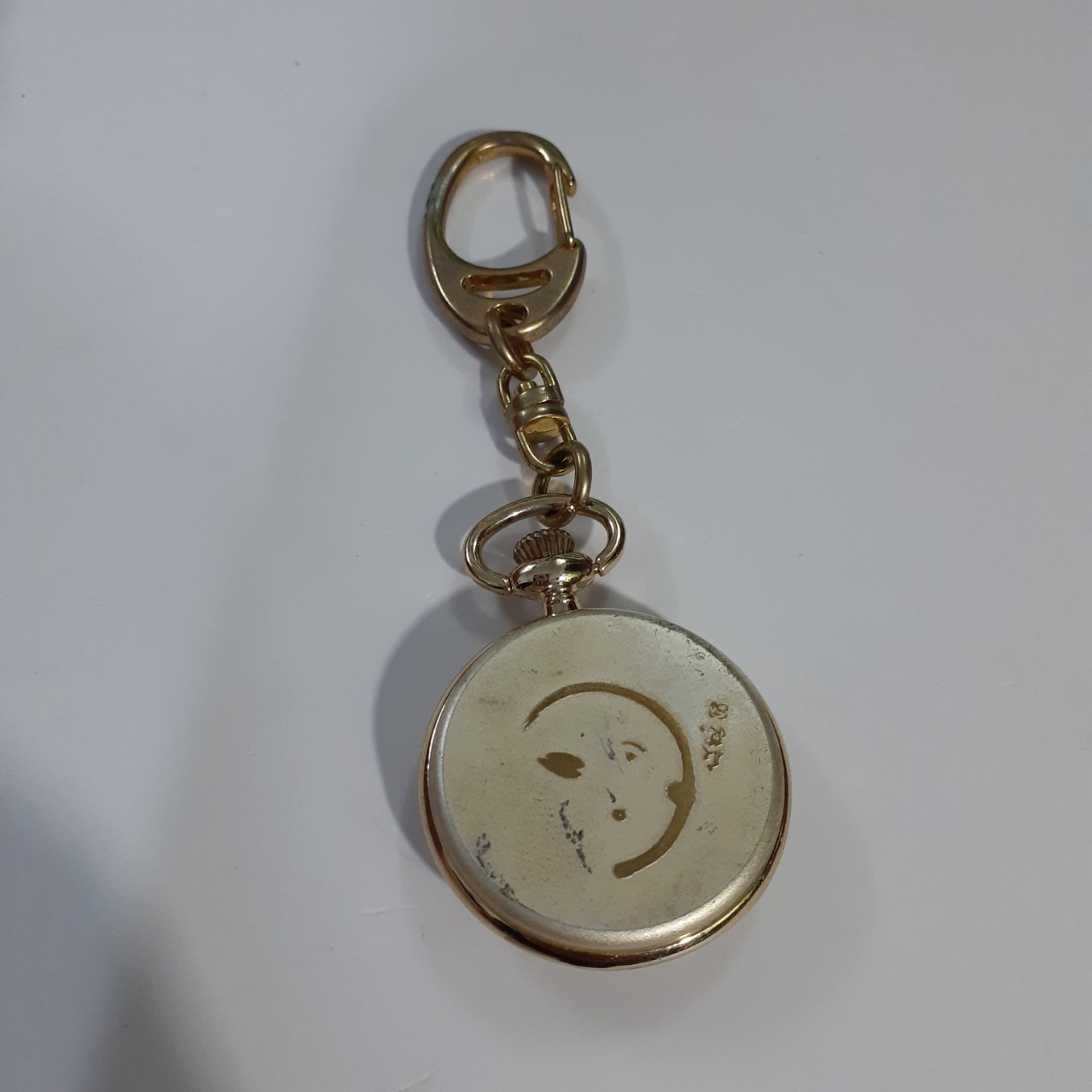 Đồng hồ móc khóa nam nữ Mặt Trắng second hand si Nhật