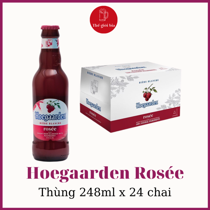 Bia Hoegaarden Rosée 248ml x 24 chai | Chính hãng
