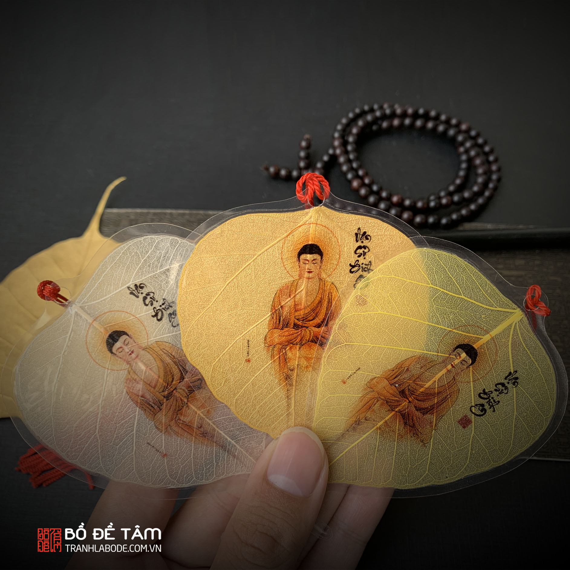 LÁ BỒ ĐỀ IN HÌNH PHẬT SIÊU ĐẸP ( Hàng cao cấp)